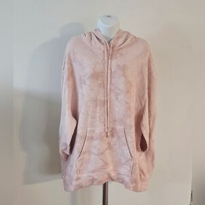 Raquel Allegra Tie-Dye Hoodie Pocho Blush Cloud Size 2 (Medium)